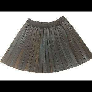 Free people leather skirt